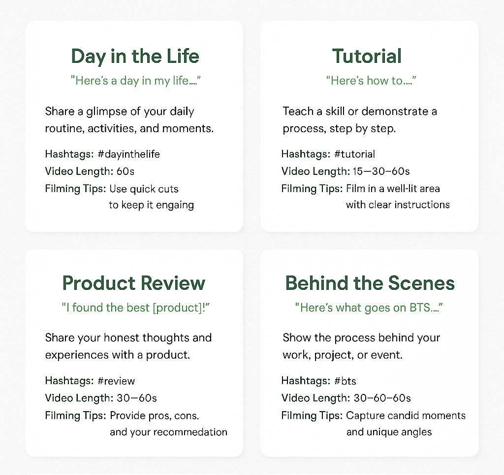 Research-Driven Video Ideas interface